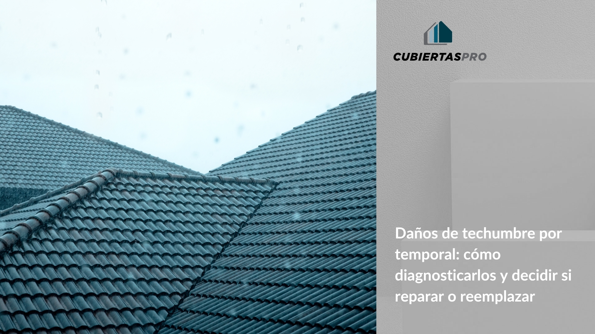 Los daños de techumbre por temporal son, en realidad, bastante predecibles si sabes dónde mirar. El problema es que muchas veces se descubren tarde, cuando la filtración ya manchó un cielo falso o cuando una plancha que se levantó terminó por desprenderse del todo. En este artículo te contamos cómo hacer un diagnóstico ordenado después de un evento climático fuerte, qué diferencia un daño cosmético de uno estructural, y en qué casos conviene reparar versus reemplazar.